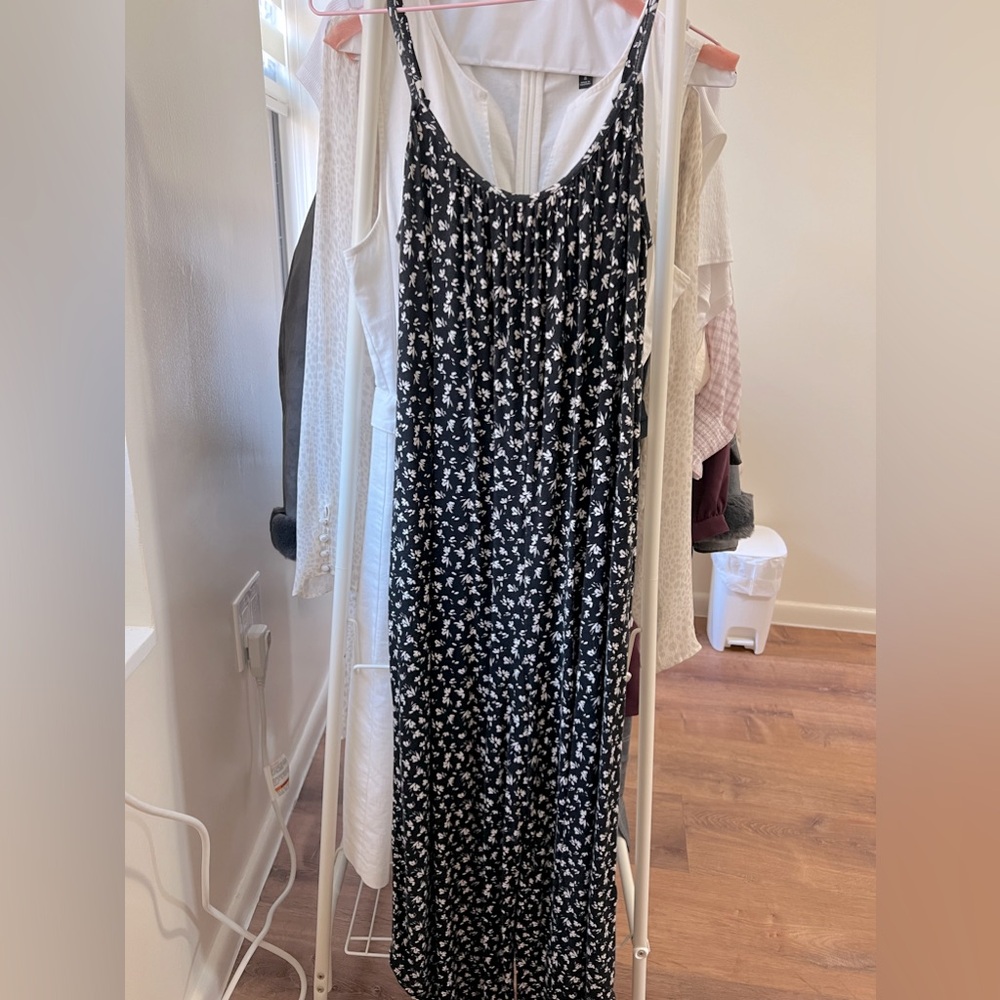 Z Supply Ditsy Floral Flared Jumpsuit